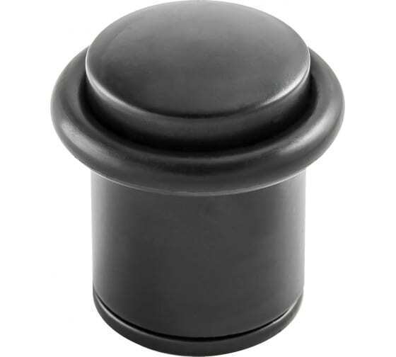 Ограничитель дверной напольный Ренц INDS 33 Black, цвет черный (гарантия - 12 месяцев)