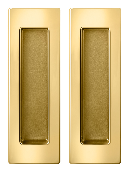 Ручка квадрат для раздвижных дверей Армадилло SH.URB153.010 (SH010 URB) GOLD-24 (цена за комплект), цвет золото 24К (гарантия - 5 лет)