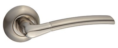 Ручка круг Пуэрто INAL 515-08 SN/NP, цвет никель матовый/никель блестящий (гарантия - 5 лет)